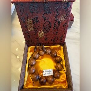Wooden Bead Bracelet with Box